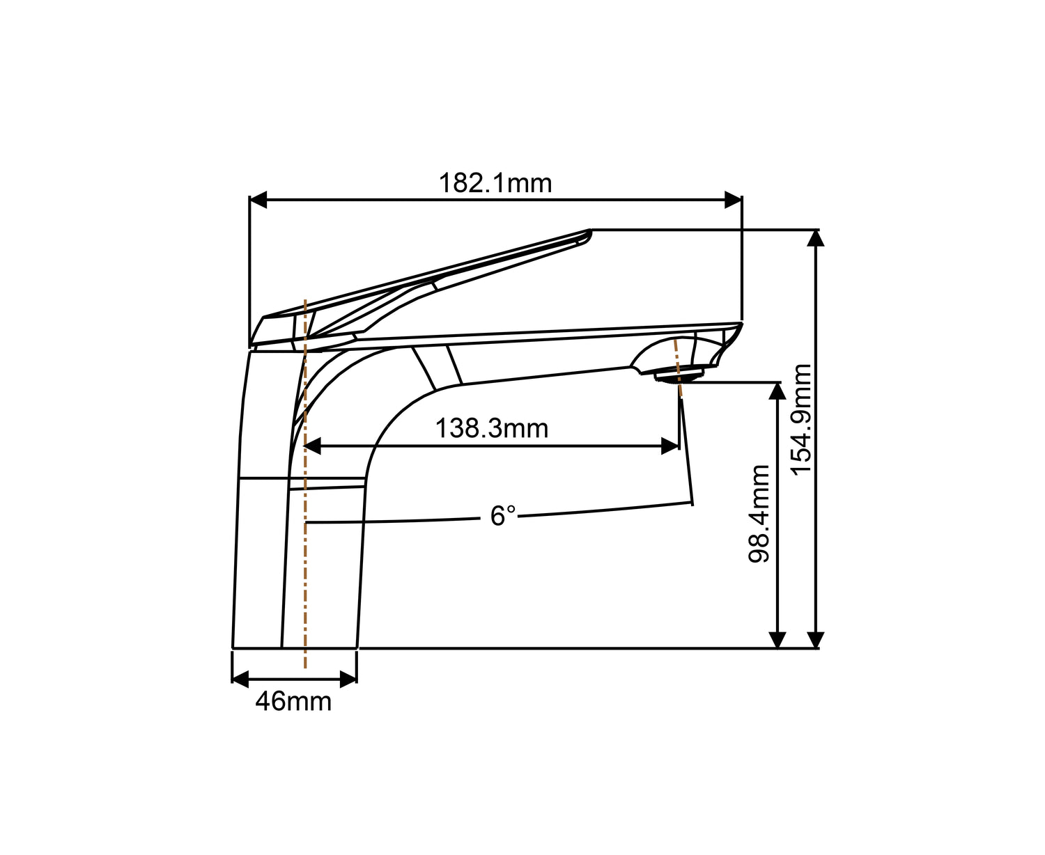 AU - Chrome Basin Mixer