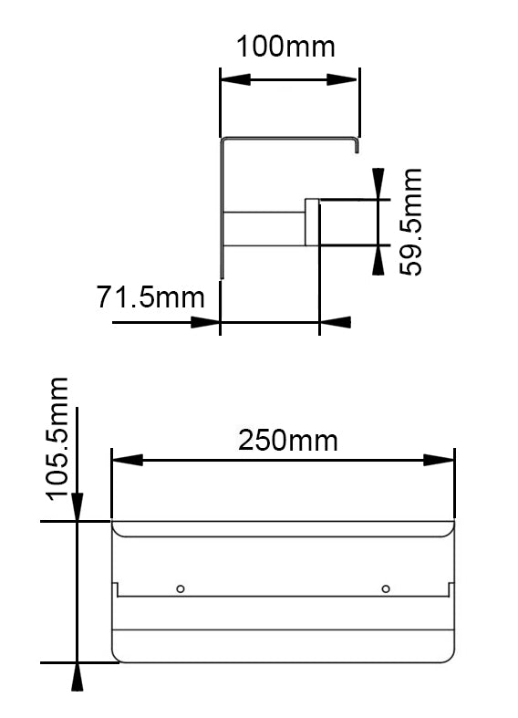 IVANO - Black Toilet Paper Holder