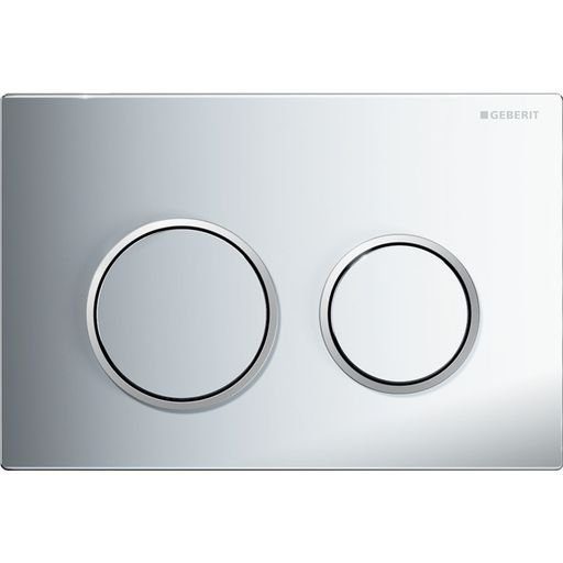 Geberit Kappa21 Flush Plate - Chrome Finish, Matt Chrome Trim