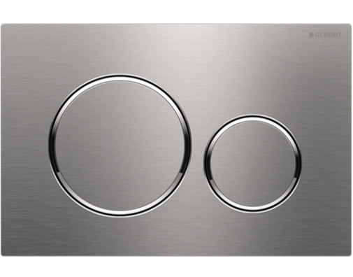 Geberit Sigma20 Flush Plate –  Stainless Steel Finish, Chrome Trim