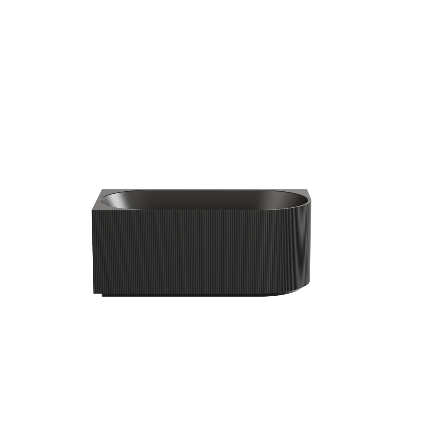 Capri Oval Fluted Freestanding Left Corner Bath 1500X750X580MM