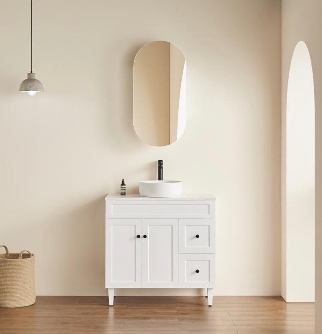 Olivia Mirror Cabinet OPLSV4590MW
