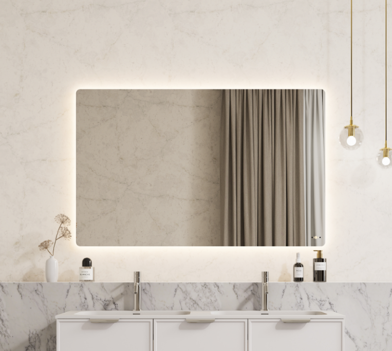 Jasper Rectangular Touchless 900 X 750 Frameless LED Mirror - Three Light Temperatures