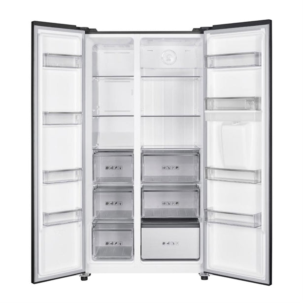 BLAUPUNKT SIDE BY SIDE FRIDGE (DARK STEEL)