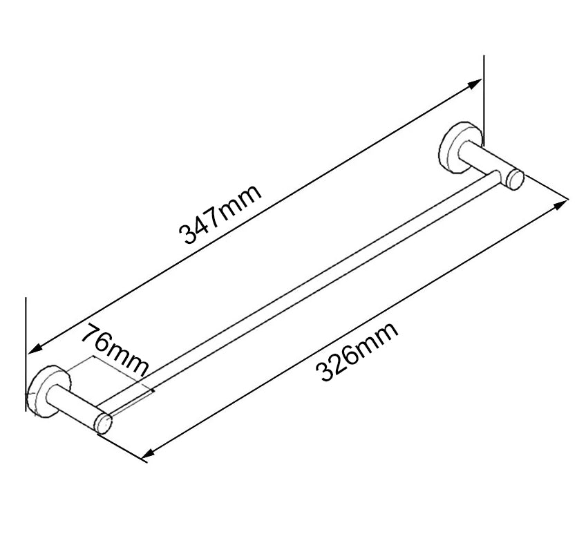 LUCID PIN - 300mm Black Hand Towel