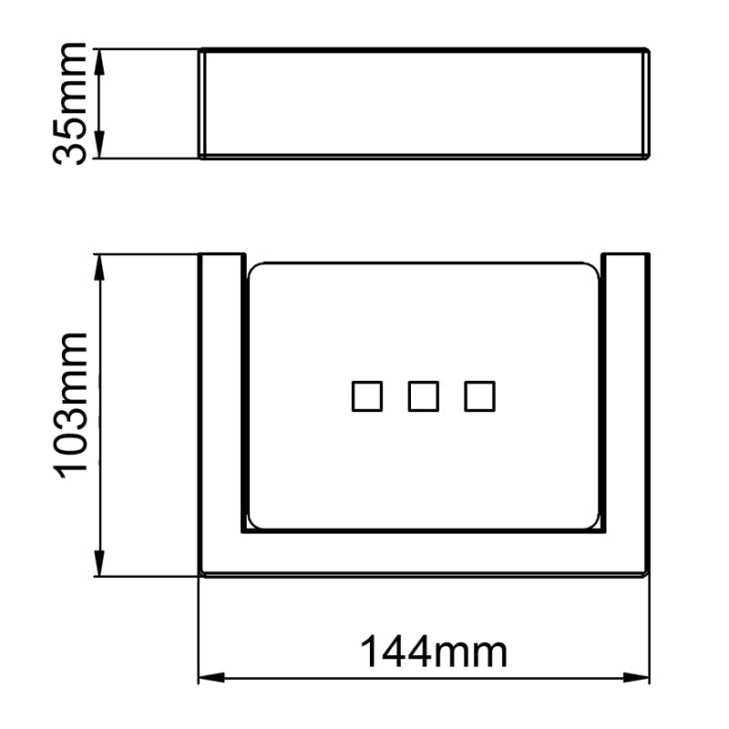 IVANO - Brushed Brass Soap Dish