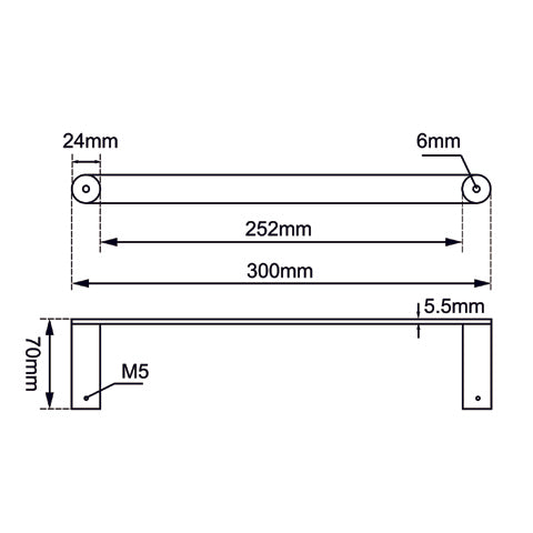 RUSHY - Chrome Hand Towel