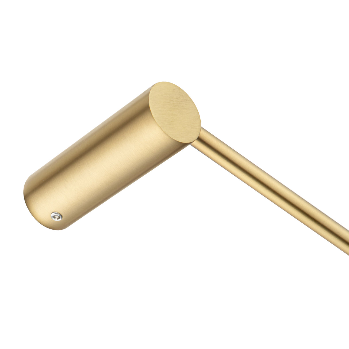 600mm Brushed Brass Single Towel Rail