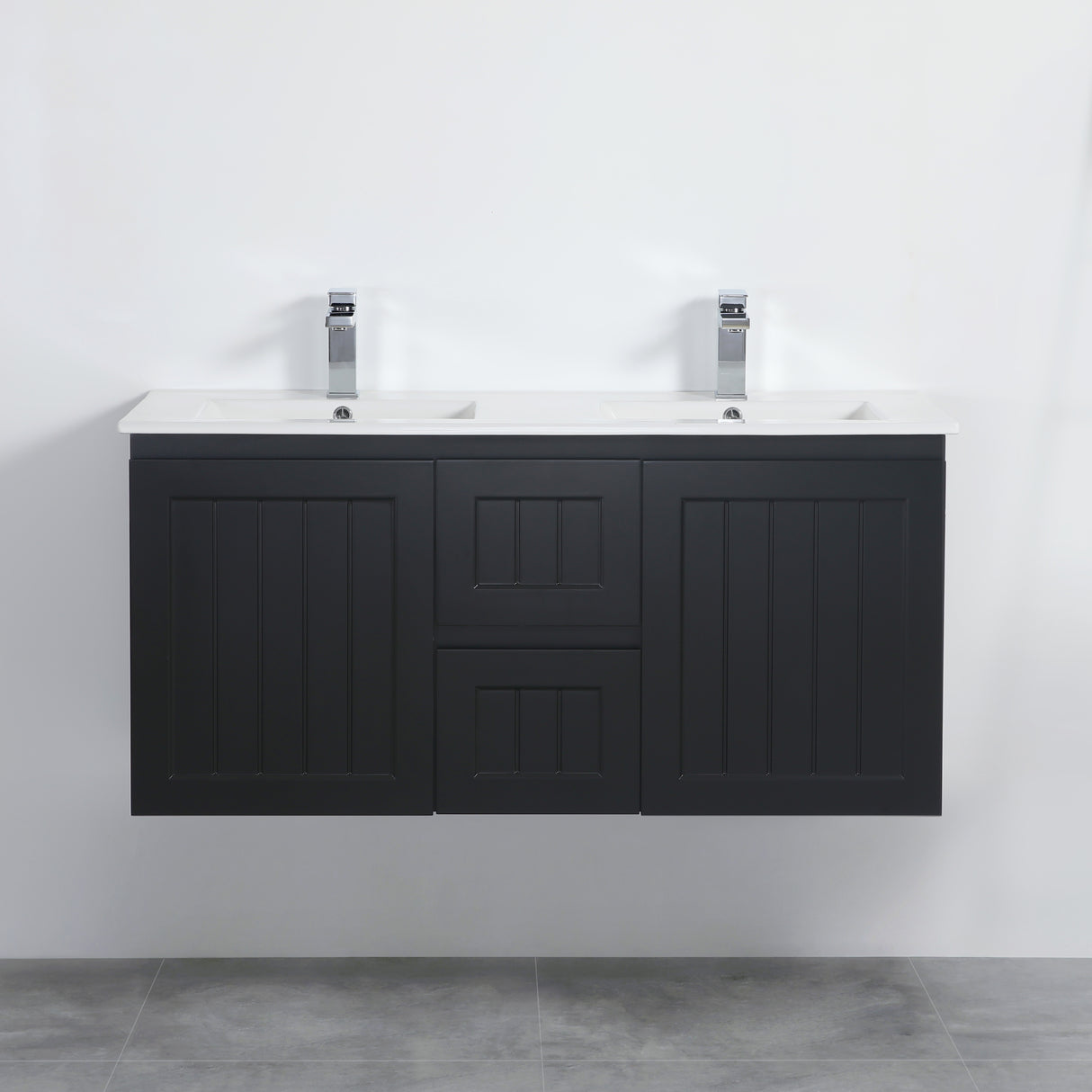 Acacia Double Bowl Wall Hung Vanity 1200X450X560MM