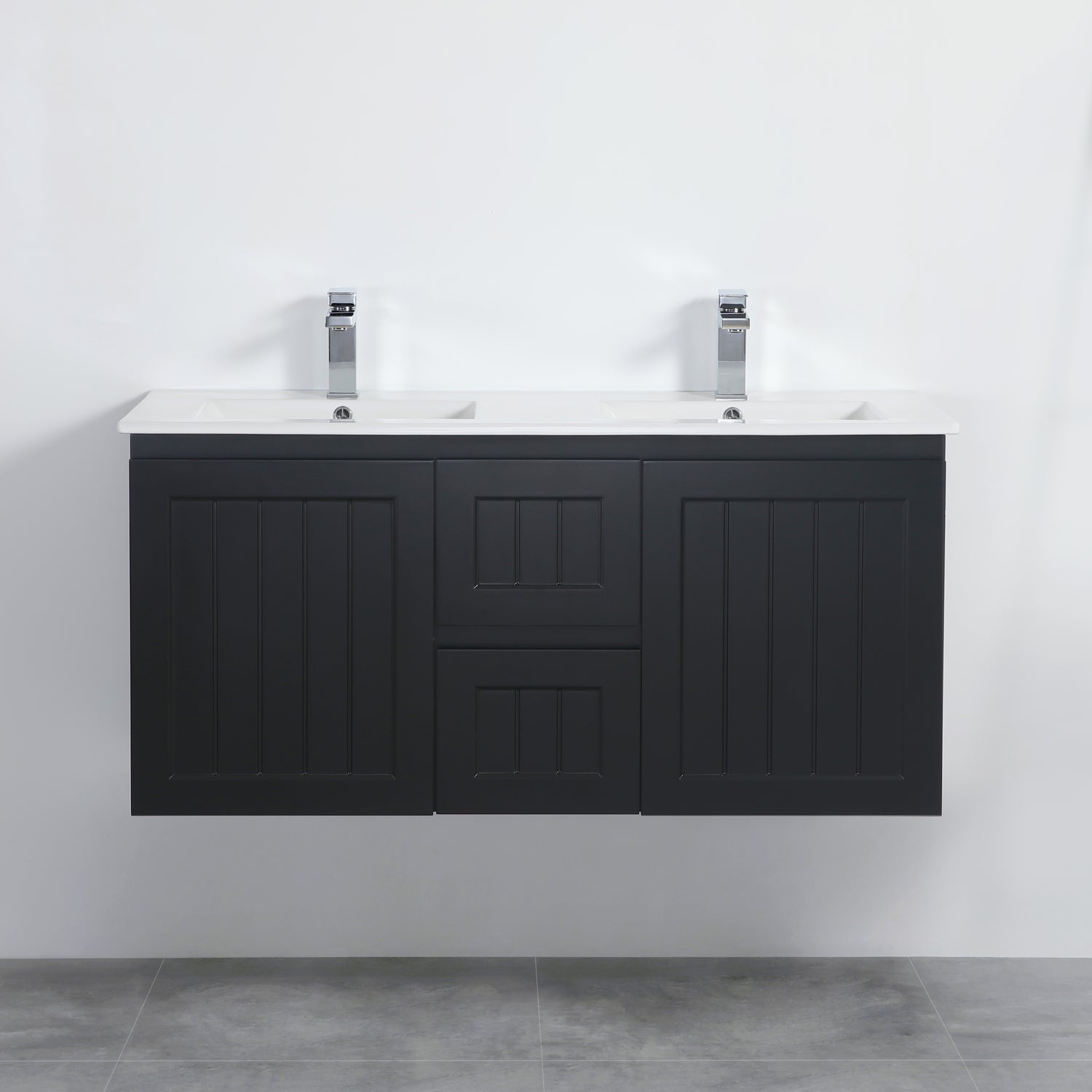 Acacia Double Bowl Wall Hung Vanity 1200X450X560MM
