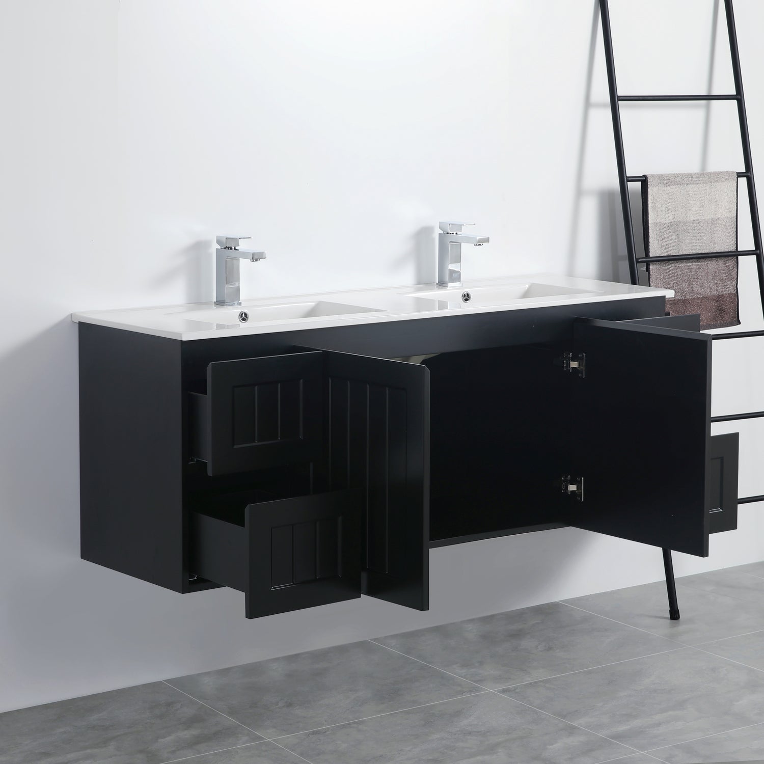 Acacia Wall Hung Vanity 1500X450X560MM