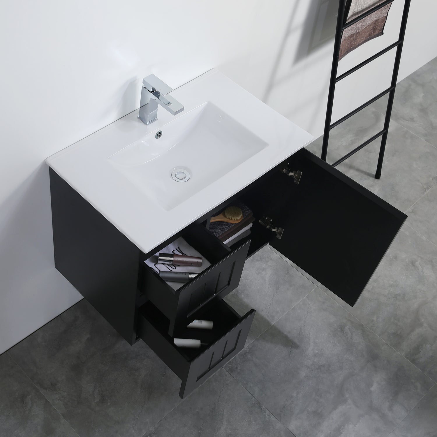 Acacia Wall Hung Vanity 750X450X560MM