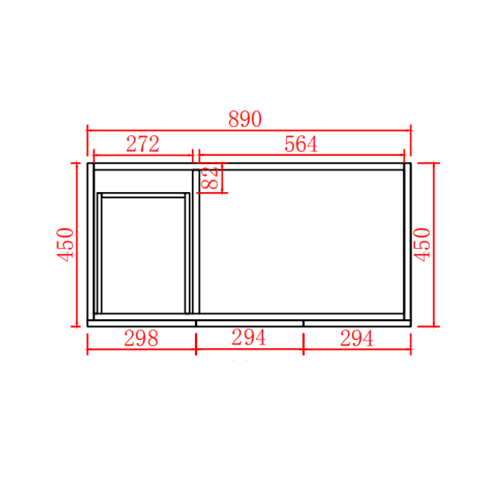 Acacia Free Standing Vanity 900X460X860MM