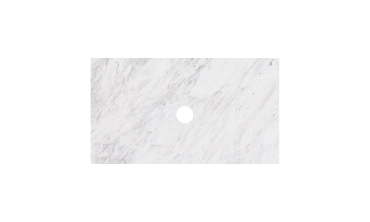 Carrara White Marble Stone Top- Silica Free Quartz Stone