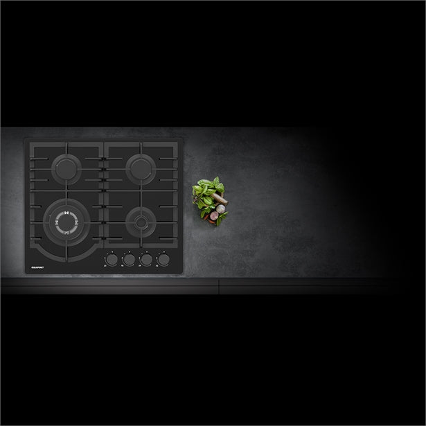 BLAUPUNKT 60CM GAS COOKTOP INC WOK BURNER (BLACK)