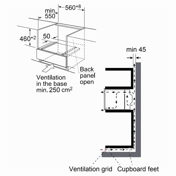 BLAUPUNKT 45CM COMBI STEAMER (BLACK)