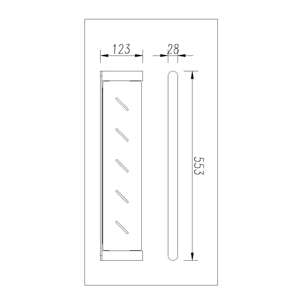 Bellino Gun Metal Grey Shower Shelf