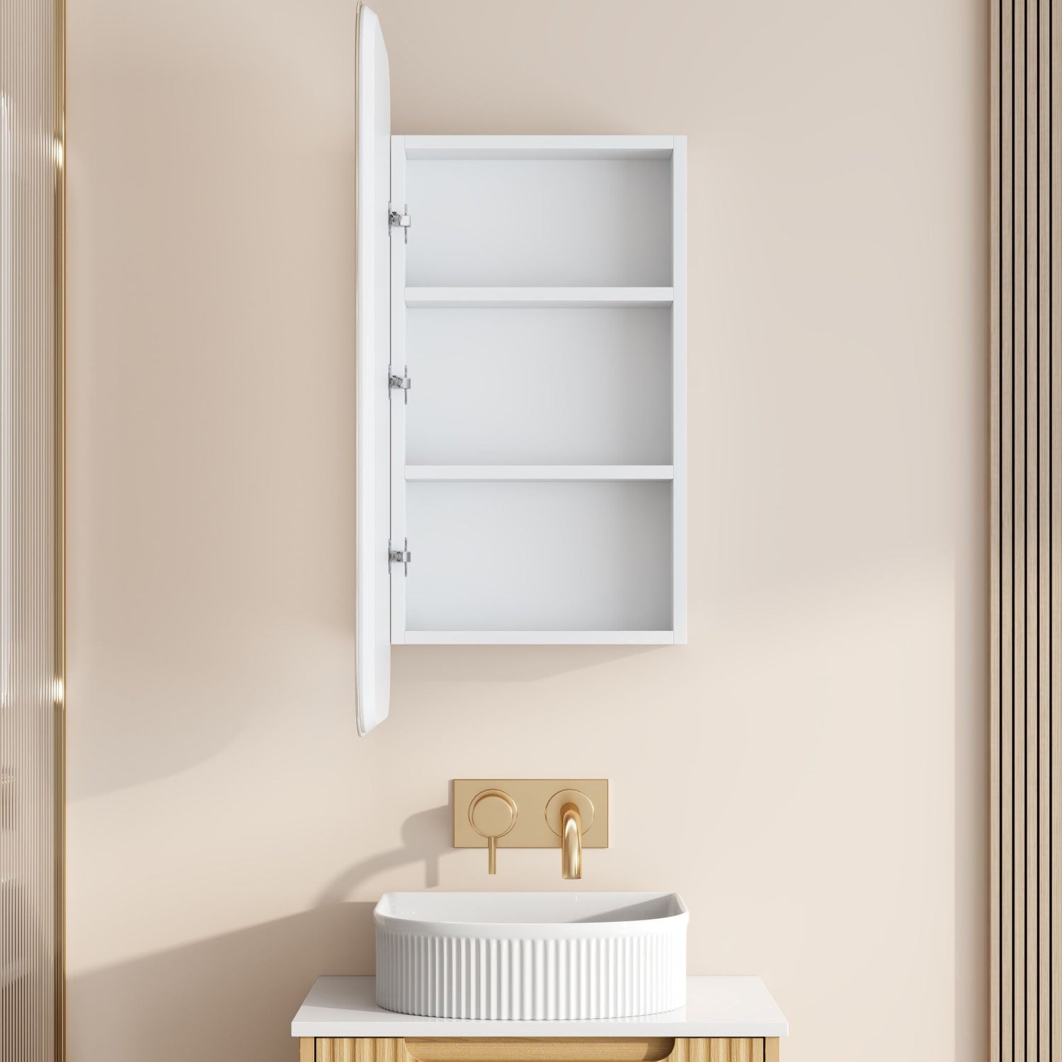 Athena 450 x 900mm LED Rectangular Shaving Cabinet