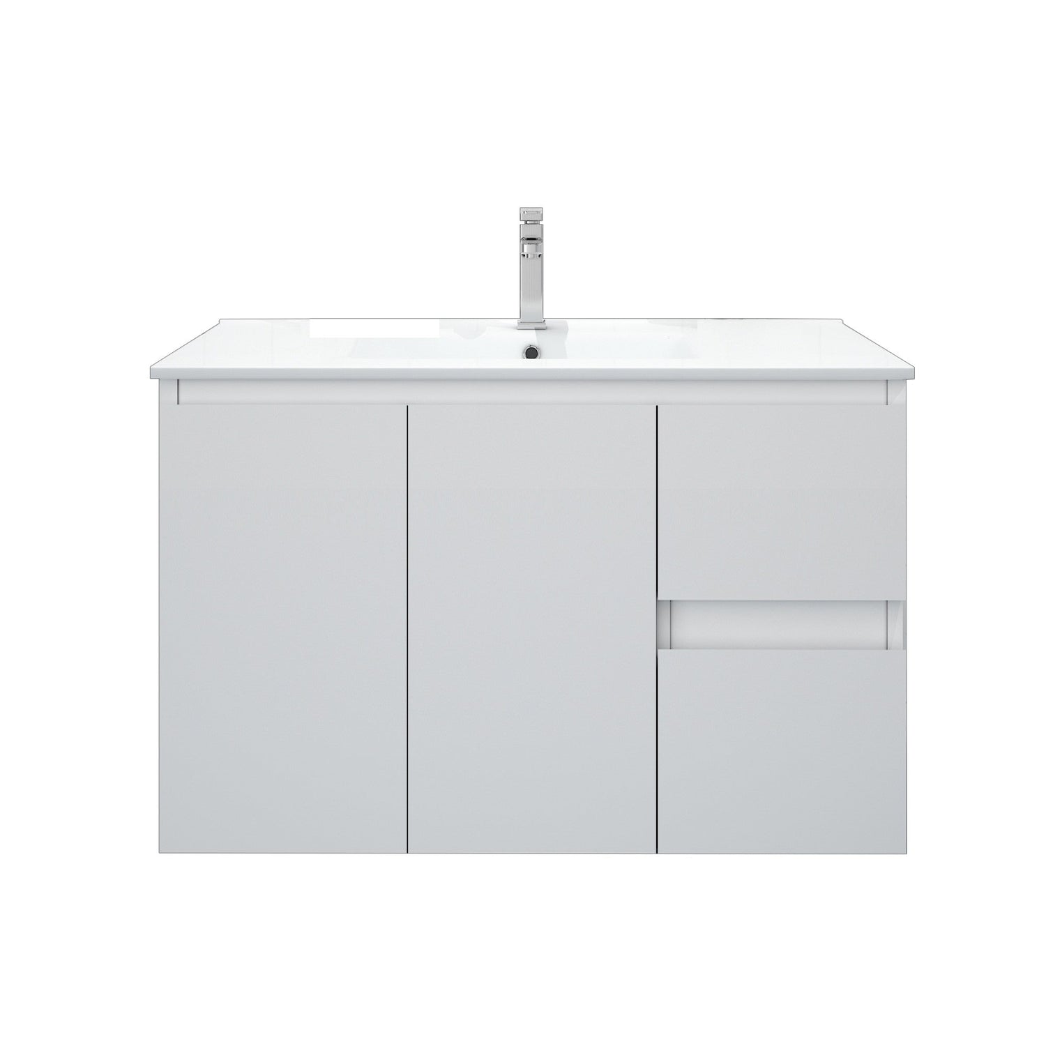 BIANCA 900mm MDF Wall-Hung Vanity (RHD)