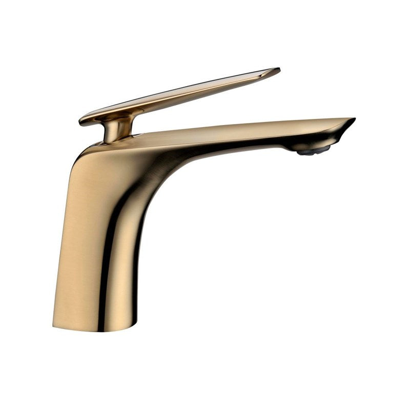 Bellino Brushed Yellow Gold Basin Mixer Tap
