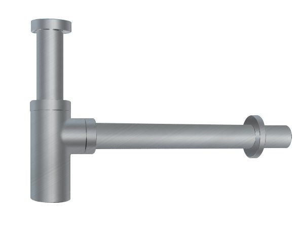 Brushed Nickel Basin Bottle Trap 32mm Solid Brass