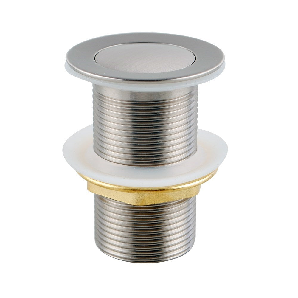 32mm Brushed Nickel Pop Up Waste Non Overflow
