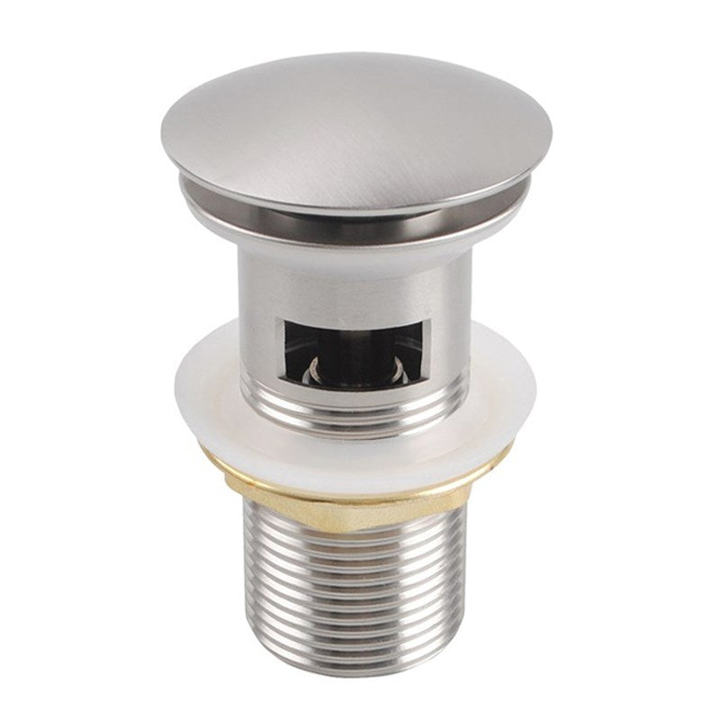 32mm Brushed Nickel Pop Up Waste Overflow