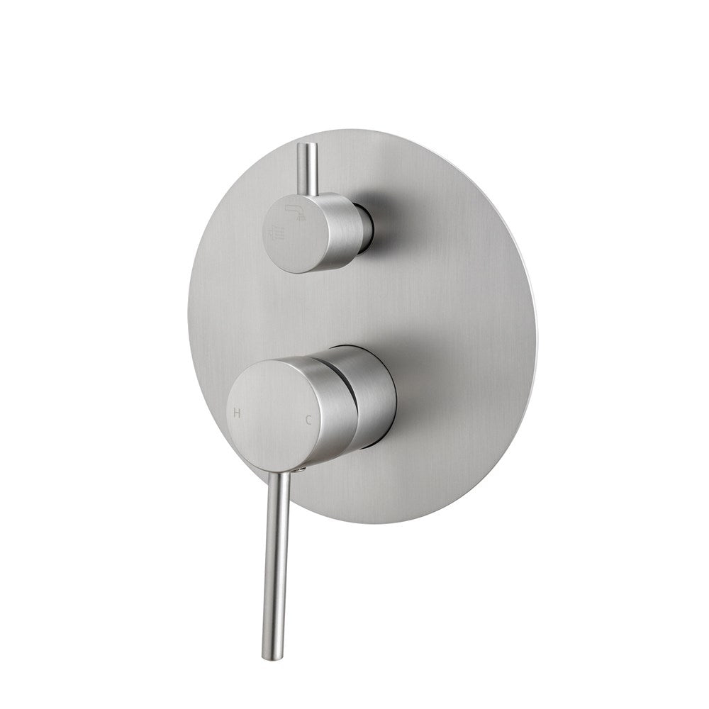 LUCID PIN - Brushed Nickel Diverter Mixer