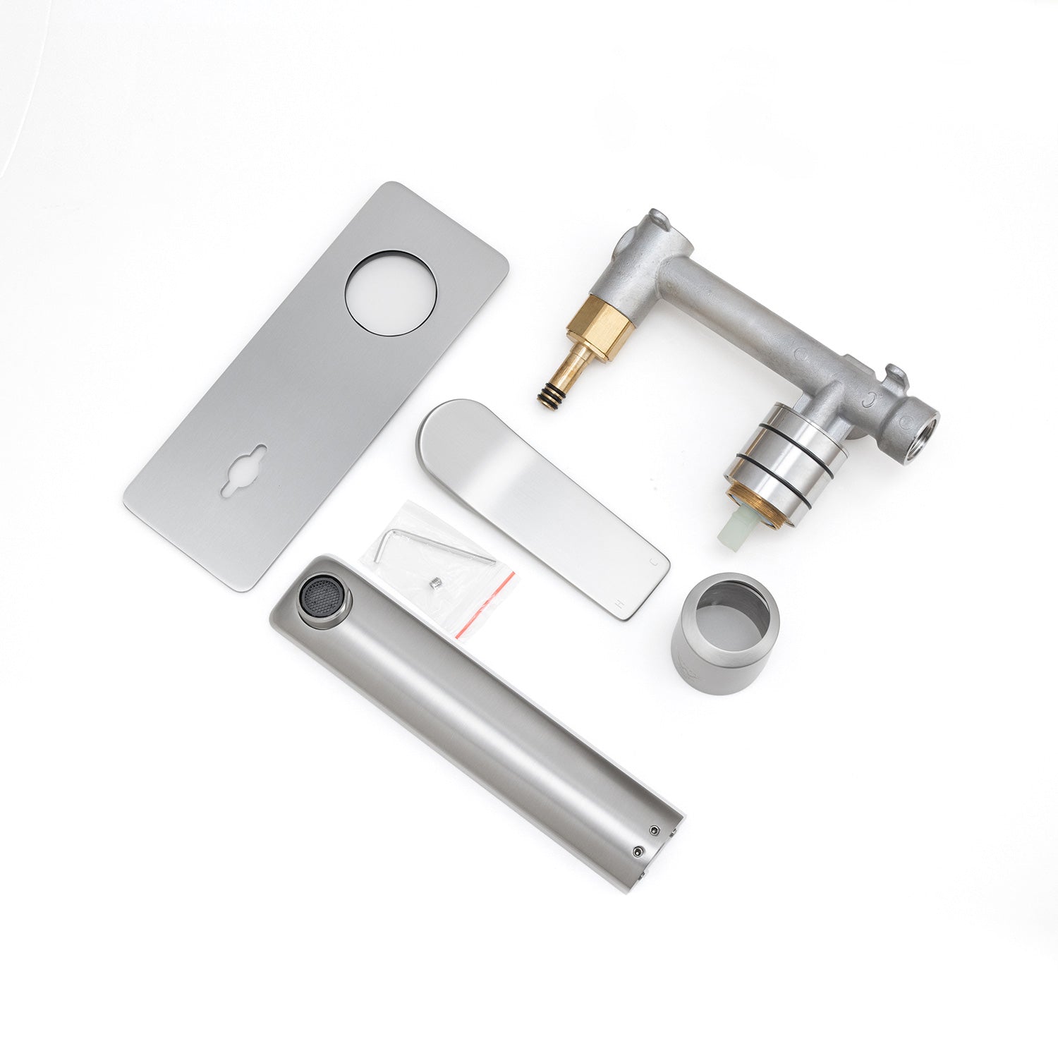 RUSHY - Brushed Nickel Spout Mixer