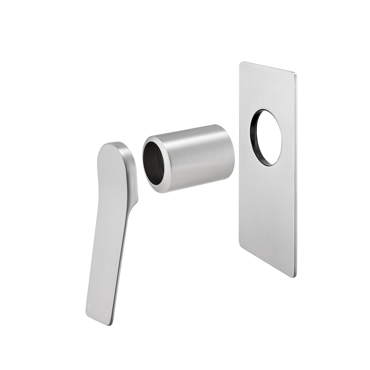 RUSHY - Brushed Nickel Wall Mixer