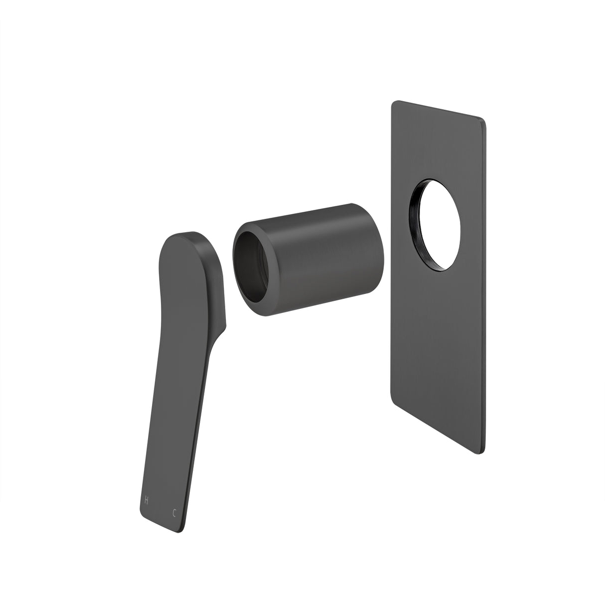 RUSHY - Brushed Gunmetal Wall Mixer