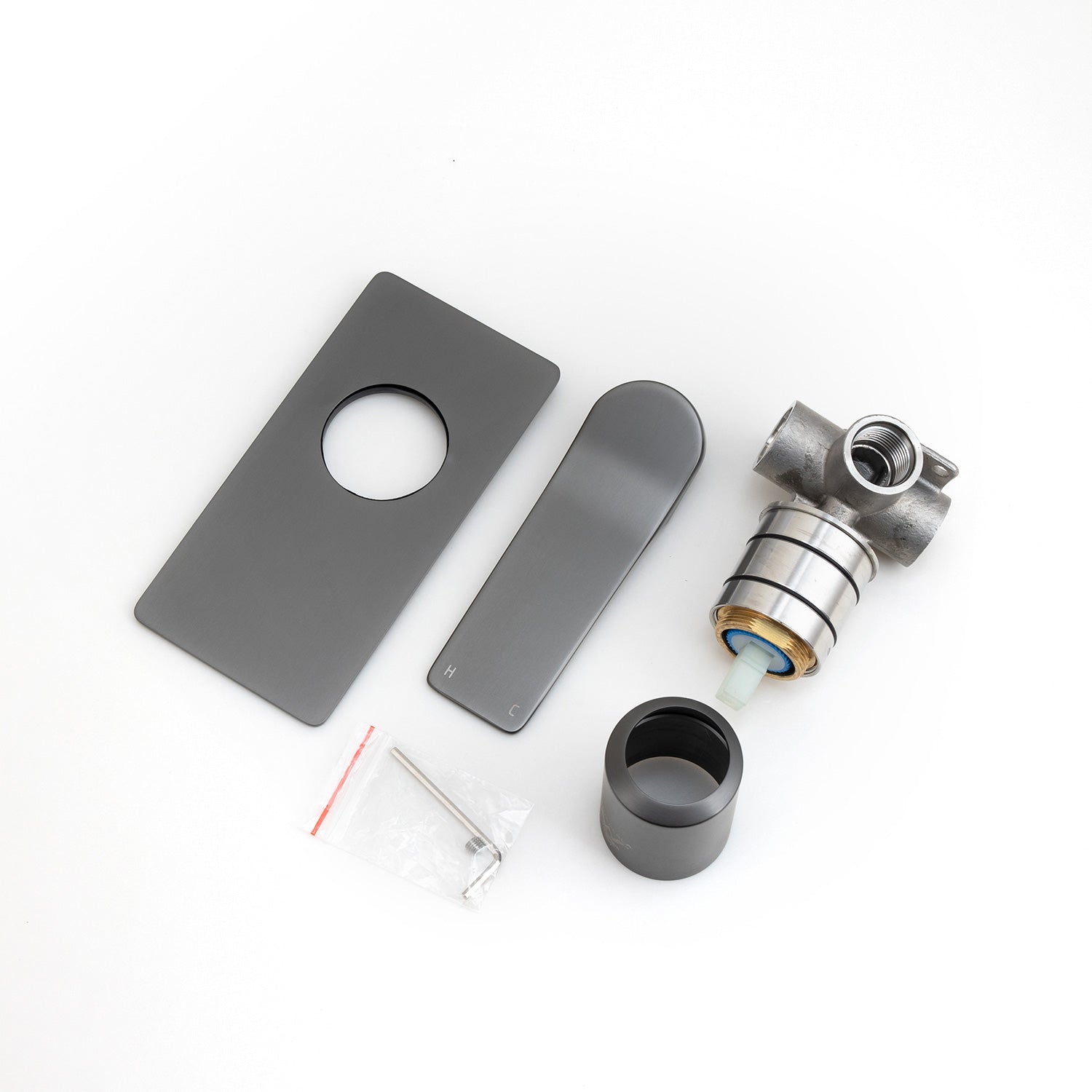 RUSHY - Brushed Gunmetal Wall Mixer