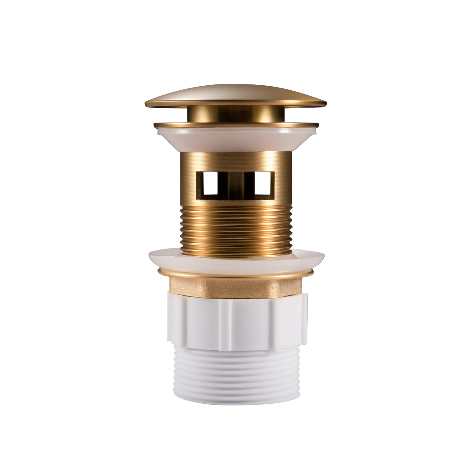 32mm Brushed Brass Pop Up Waste Overflow
