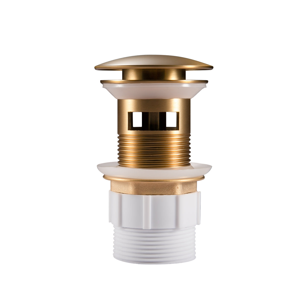 32mm Brushed Brass Pop Up Waste Overflow