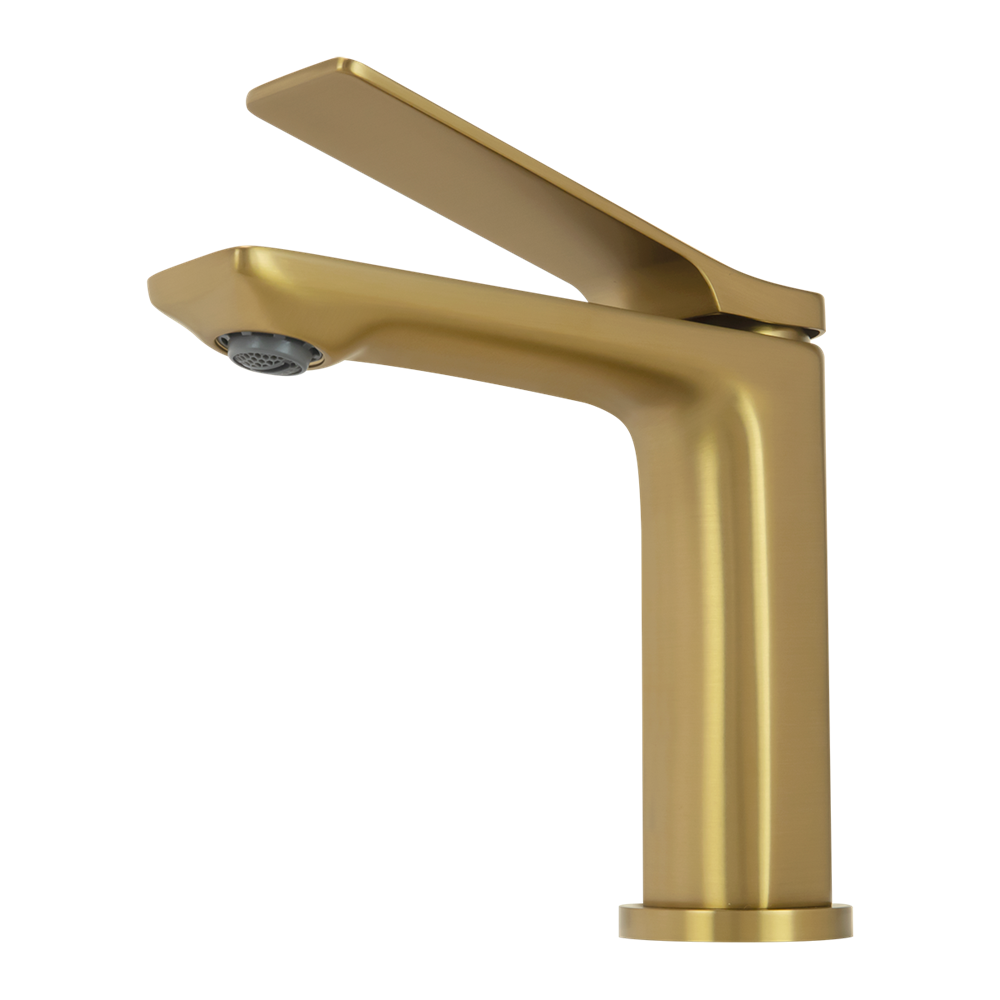 RUSHY - Brushed Brass Basin Mixer