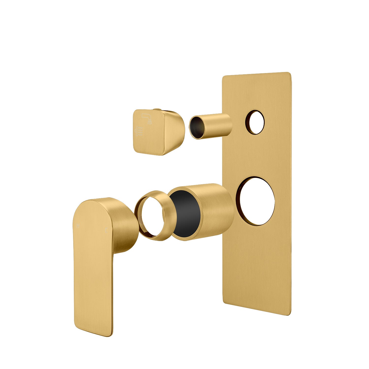VOG - Brushed Brass Diverter Mixer
