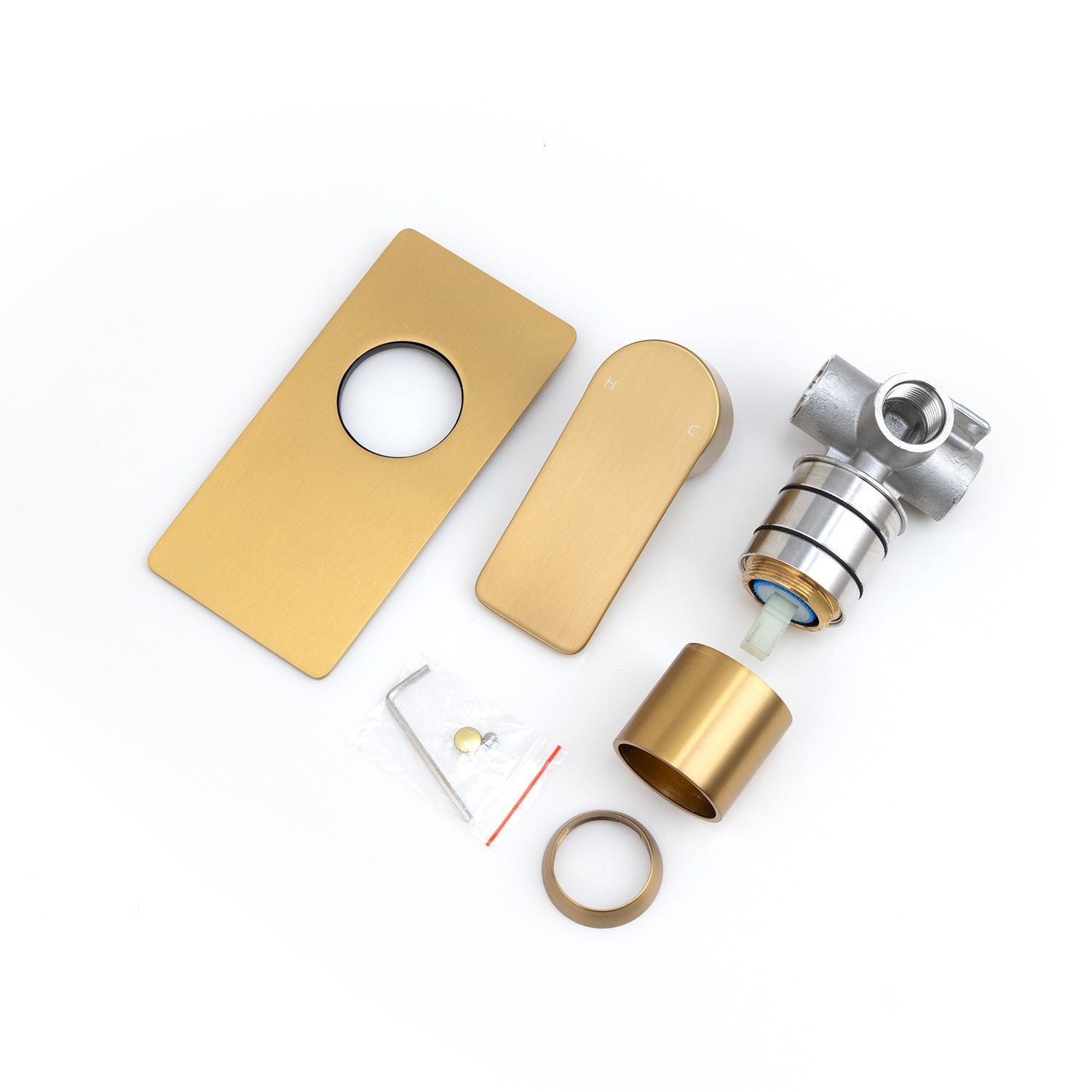 VOG - Brushed Brass Wall Mixer