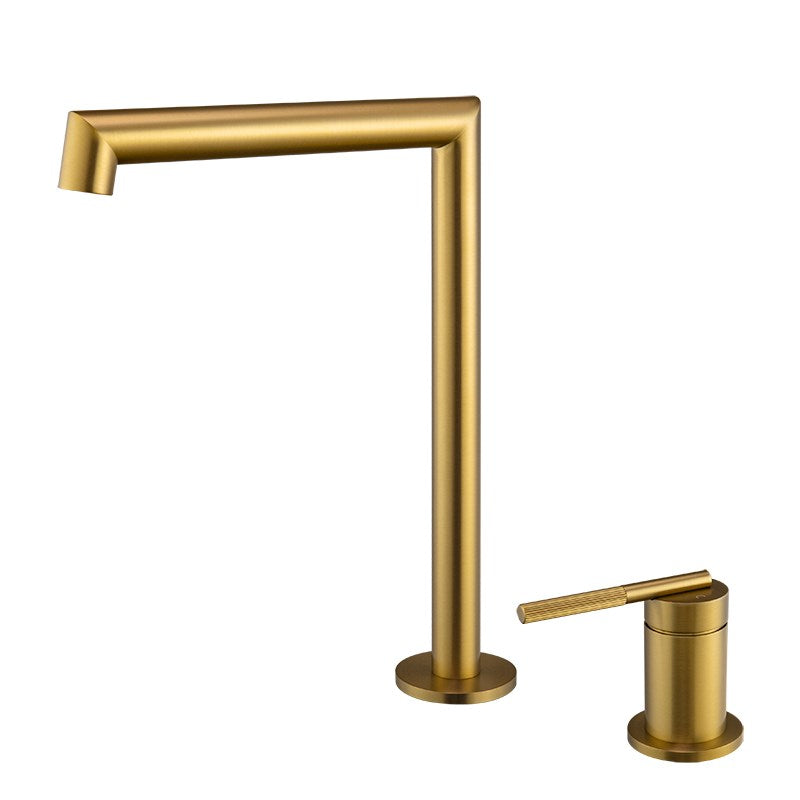 CADDENCE - Brushed Brass Basin Mixer
