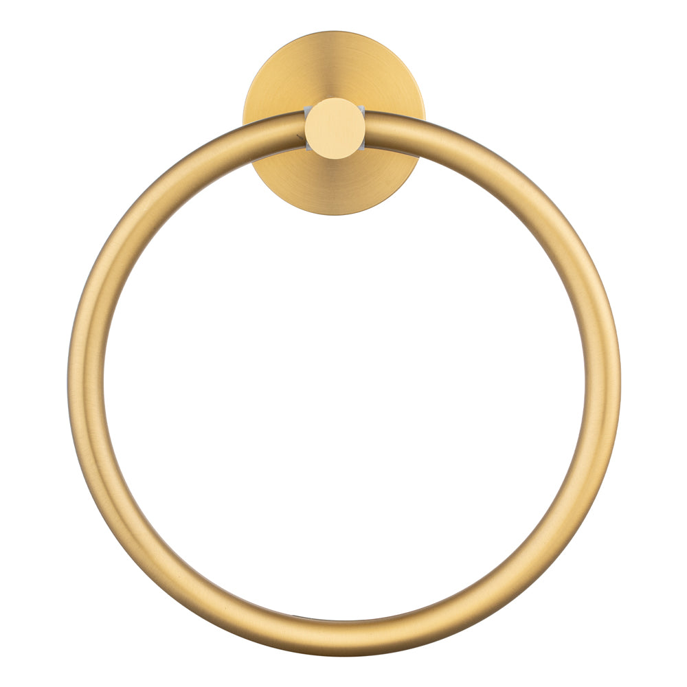 LUCID PIN - Brushed Brass Towel Ring