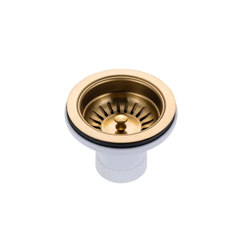 Handmade Stainless Steel Brushed Brass Double Bowl Kitchen Sink 1.2mm (Top/Flush/Undermount) 820*457*230mm