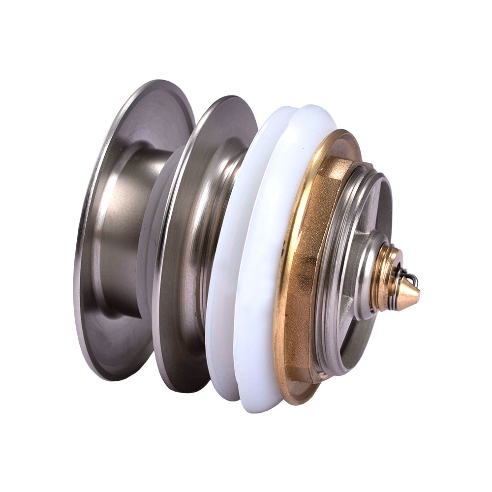 40mm Brushed Nickel Bathtub Pop Up Waste Non Overflow