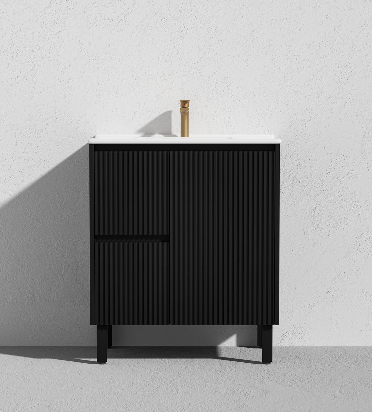 Brighton Free Standing Fluted Vanity 750X455X860MM