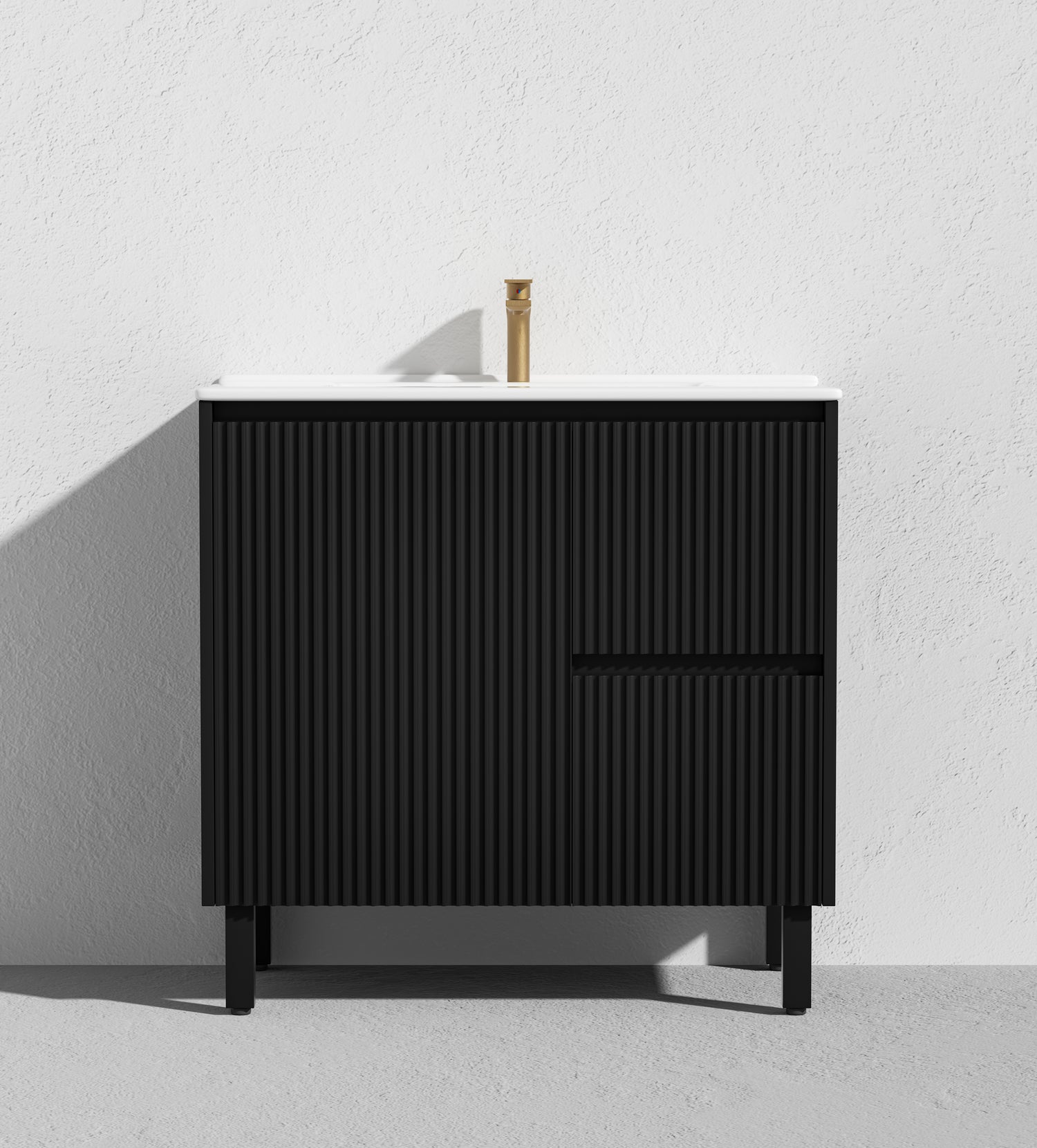 Brighton Free Standing Fluted Vanity 900X455X860MM