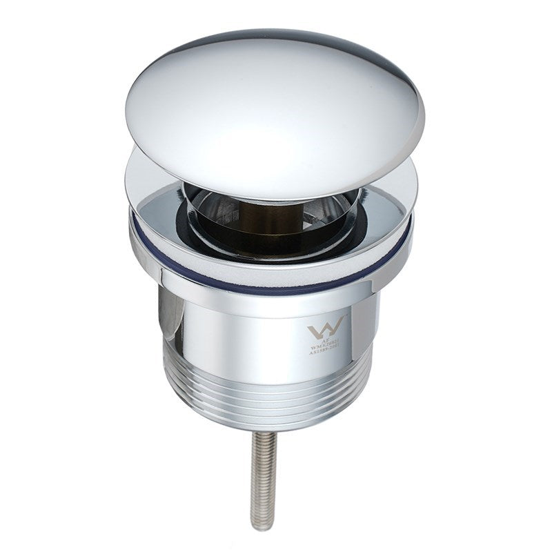 40mm Chrome Pop Up Waste Universal Non Overflow