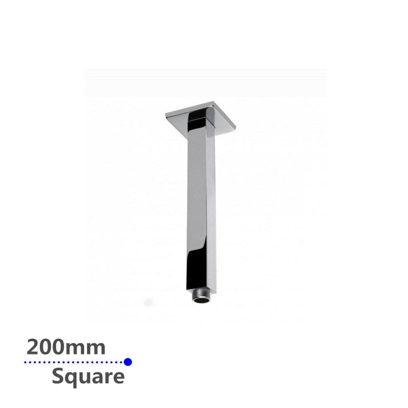 200mm Chrome Ceiling Shower Arm