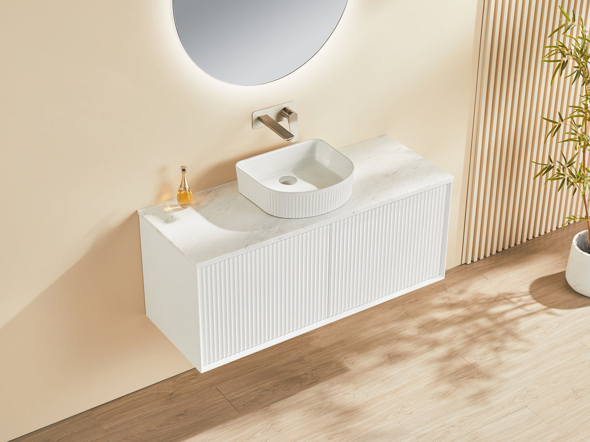Kirribilli Wall Hung Fluted Vanity 1200X455X480MM