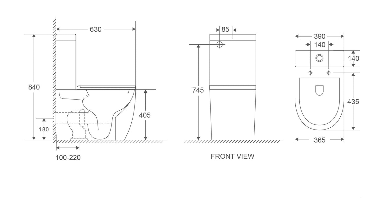 Cera Back-to-Wall Toilet Suite