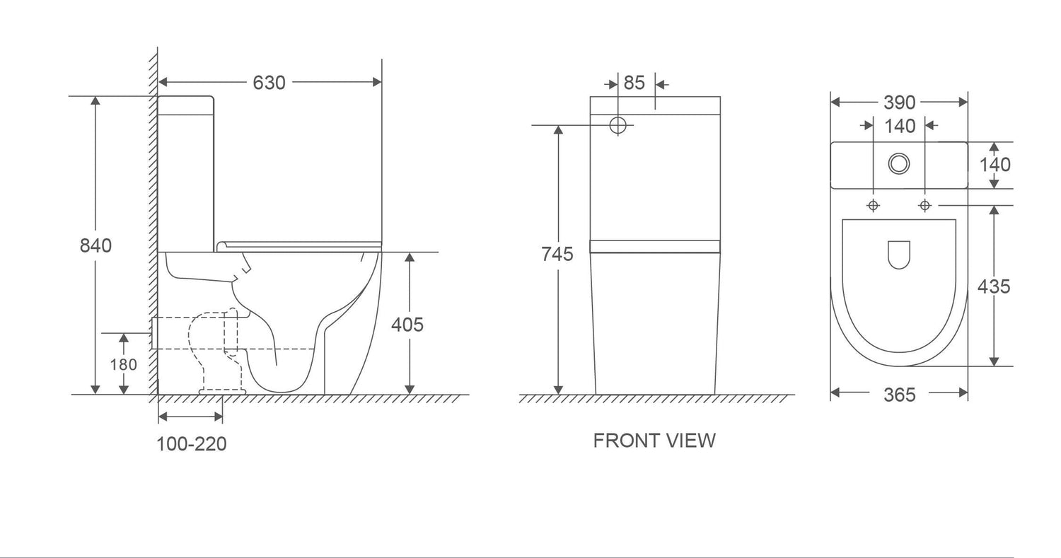 Cera Back-to-Wall Toilet Suite