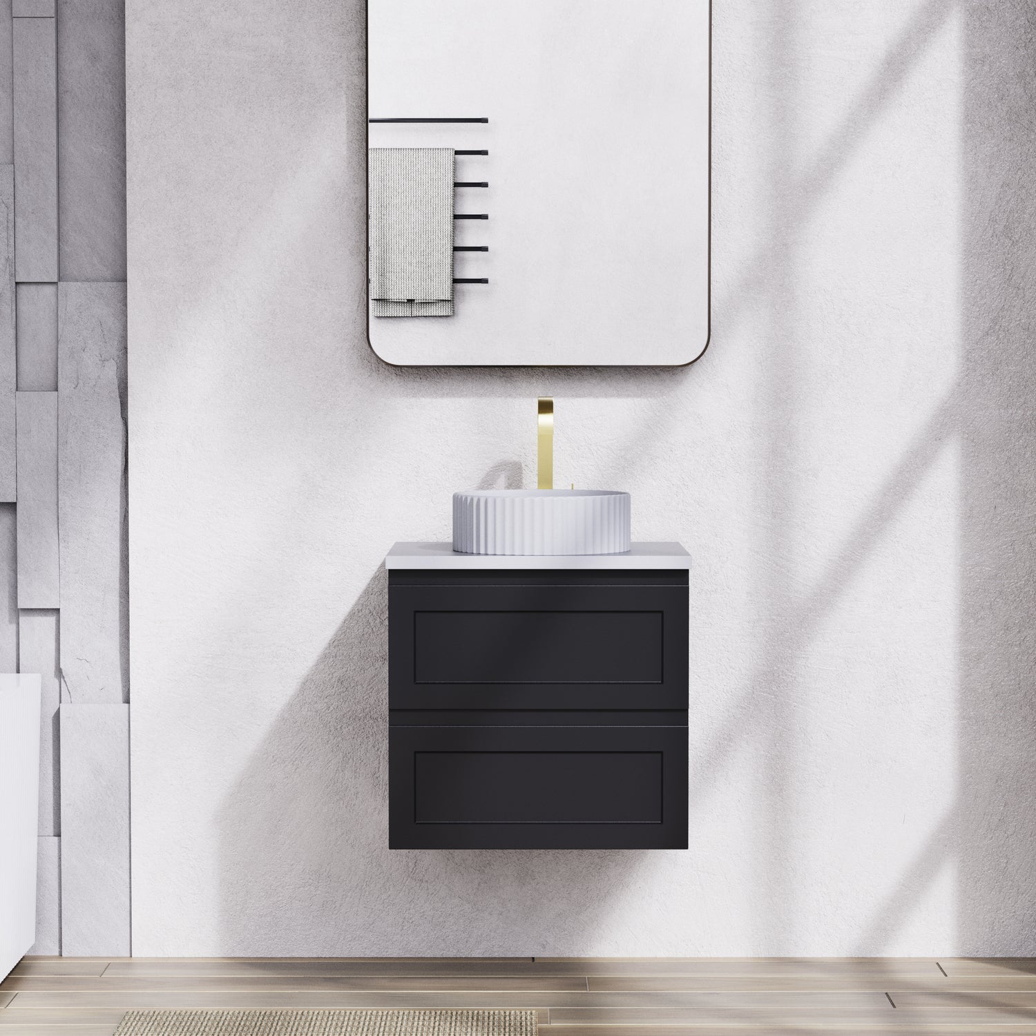 Fremantle Wall Hung Vanity 600X450X560MM