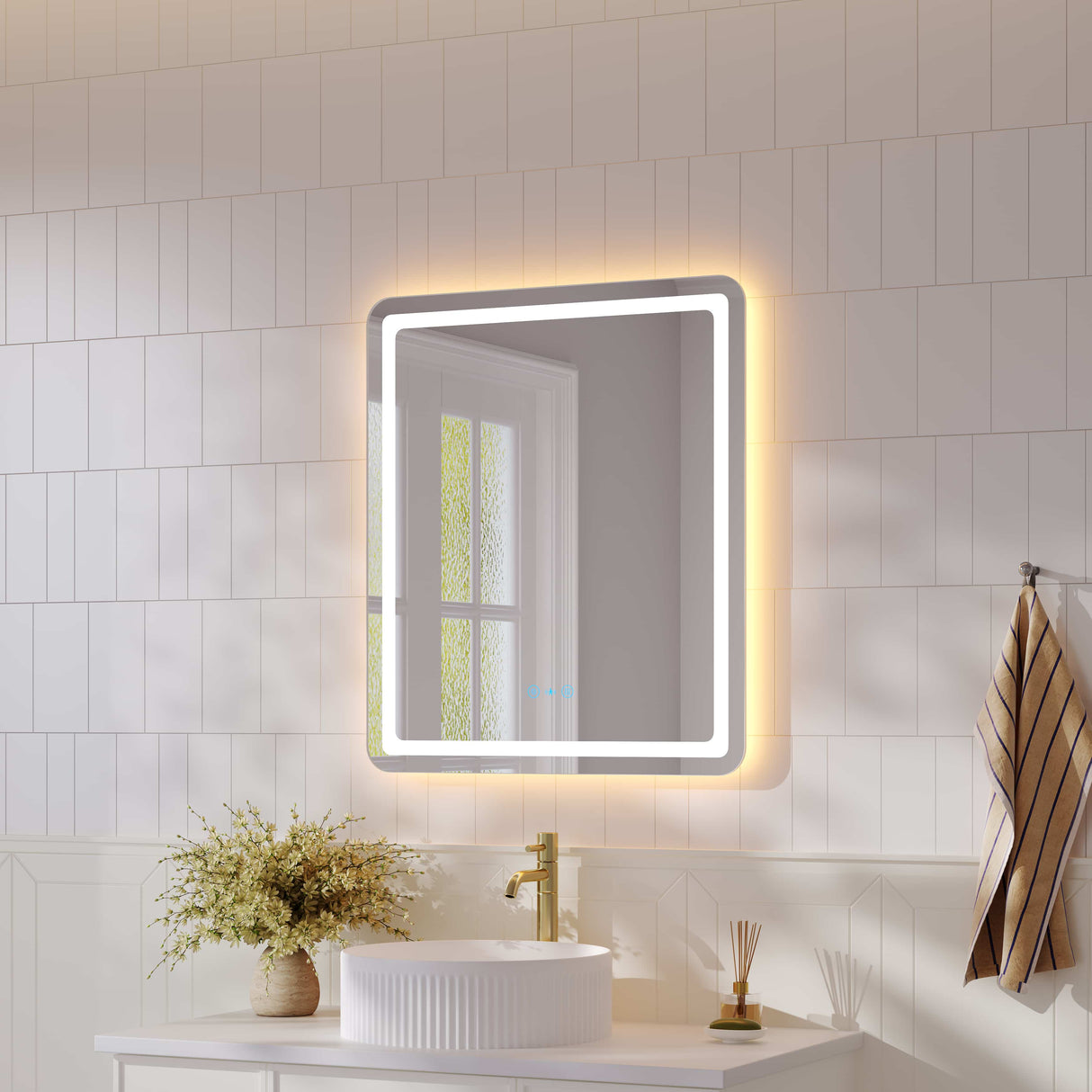 Freya 600×750mm LED Rectangular Mirror